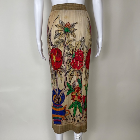 Rare Issey Miyake Pleats Please Floral Print Set - Picture 4 of 6
